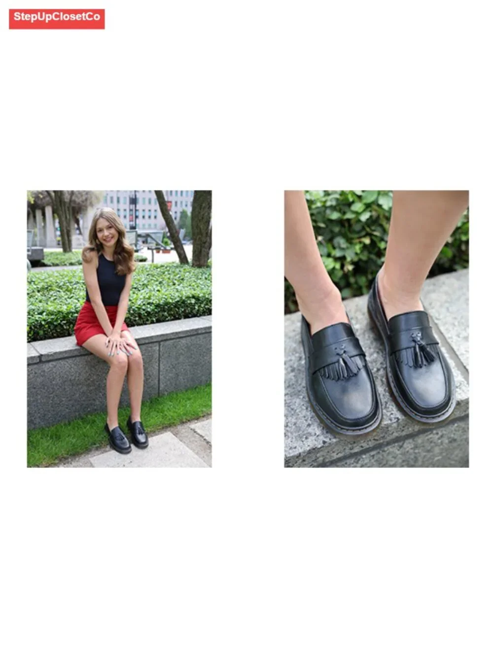Women's Penny Loafer Platform Chunky Heel Slip-On Business Casual Shoes